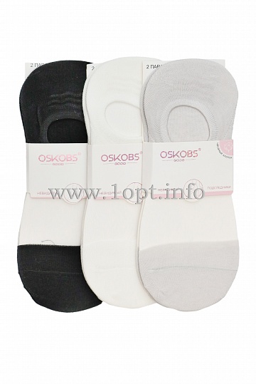 OSKO носки следики женские с капроновой вставкой